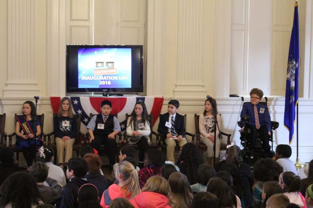 CTKG Elena and the six final candidates from the statewide election take questions during a press conference.